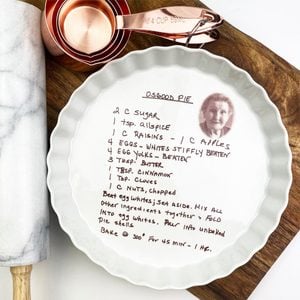 Personalized Pie Plate
