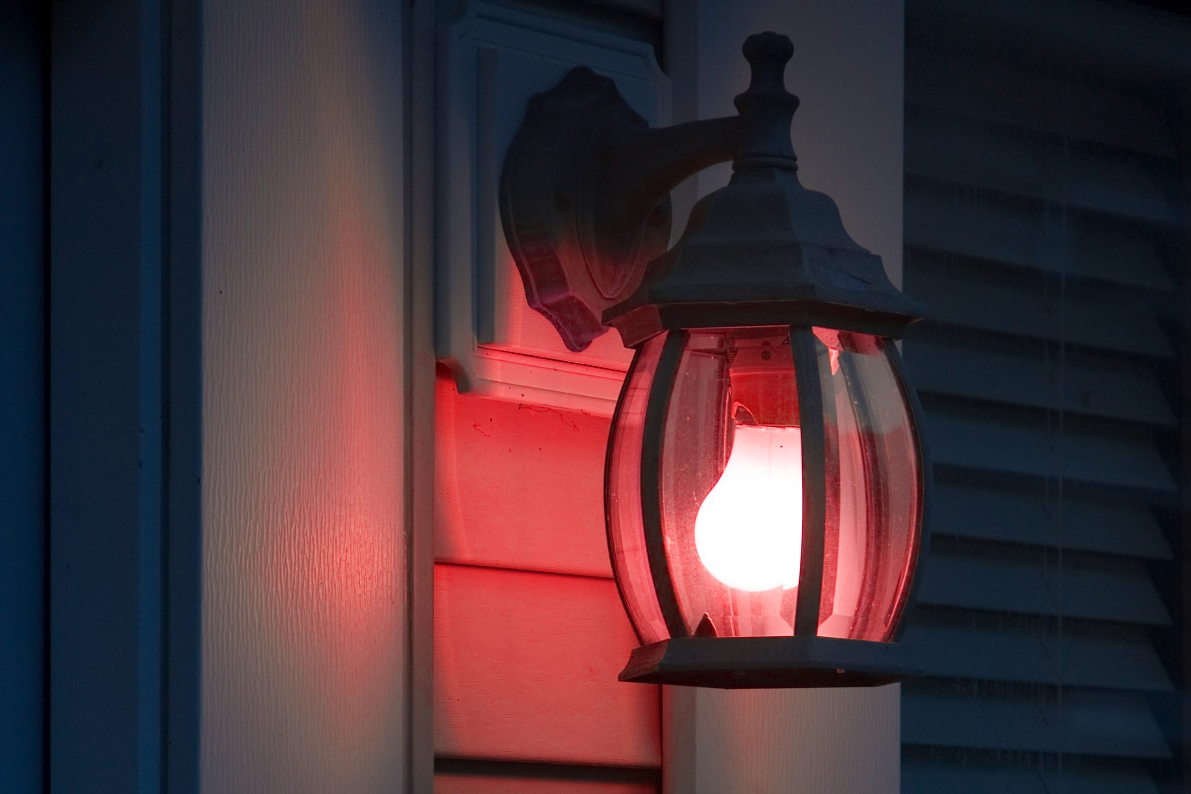 What Does a Red Porch Light Mean?