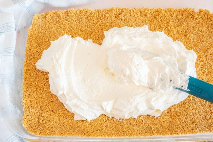 1985 Striped Delight Dessert cream cheese layer