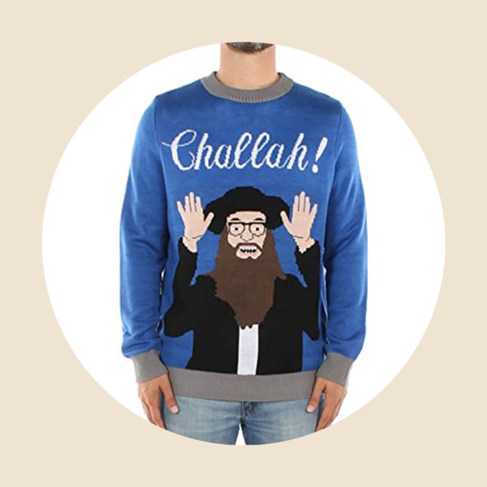 Challah! Hanukkah Sweater Via Amazon