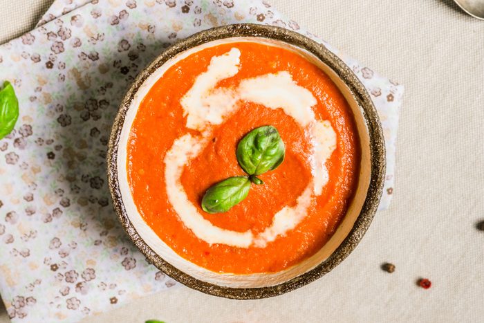Tomato Soup In A Ceramic Bowl