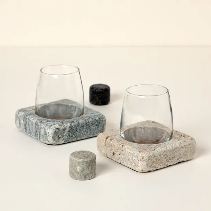 Wine Chilling Coasters With Glasses Ecomm Uncommongoods.com