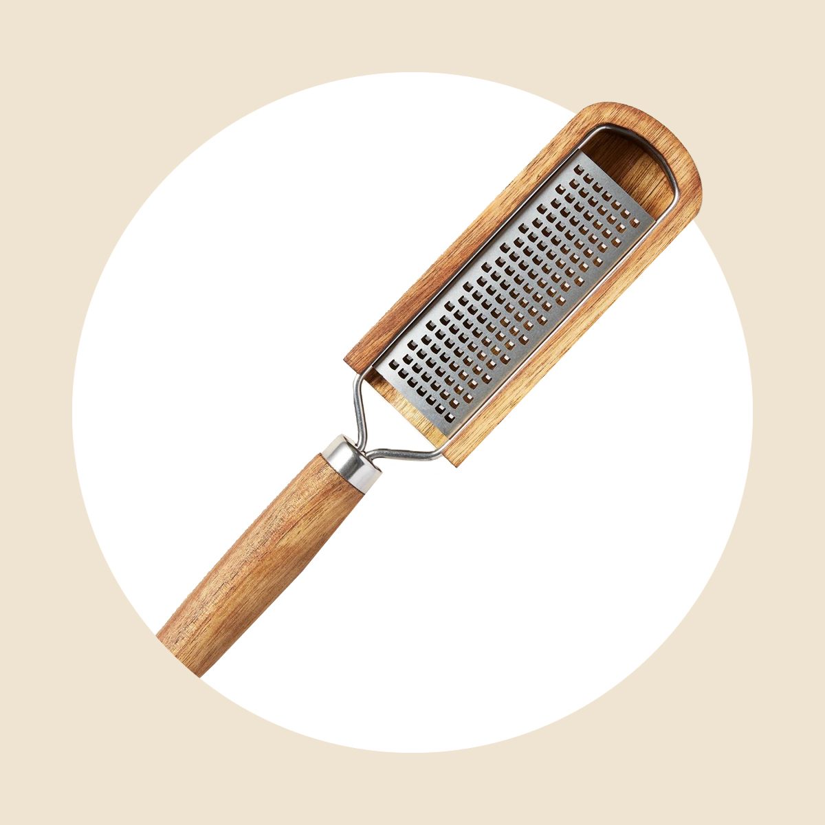 Wood Handle Grater With Catcher