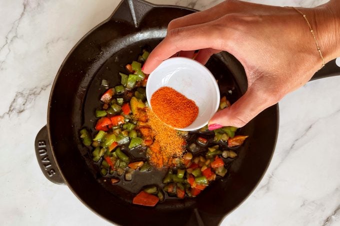 Cooking Vegetables For Pollo De Coco