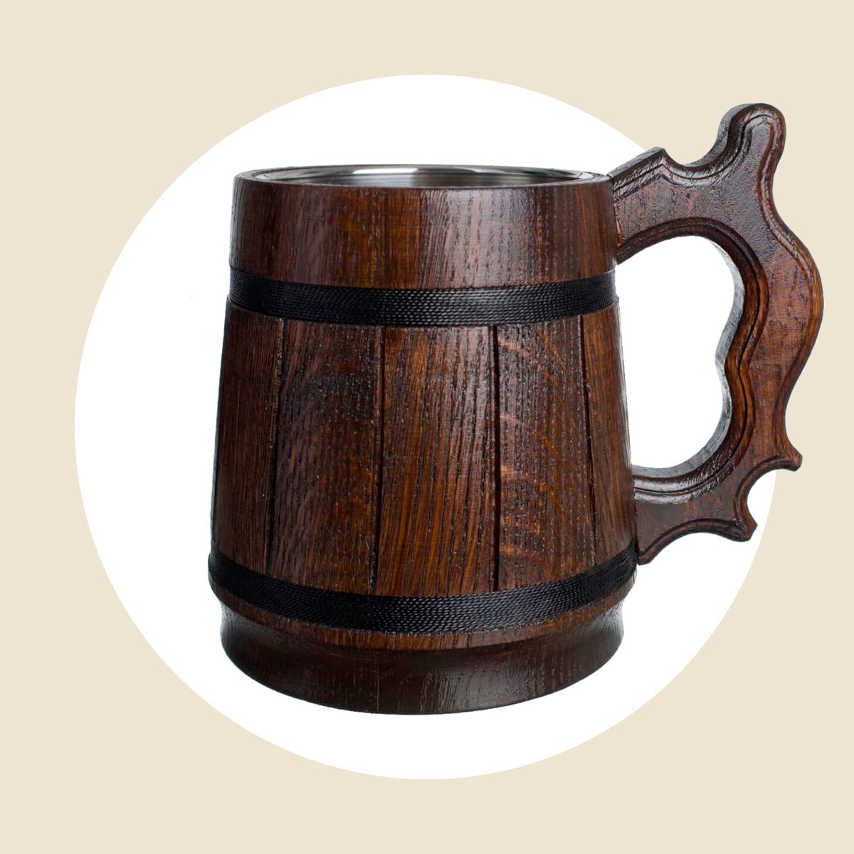 Wood Beer Mug
