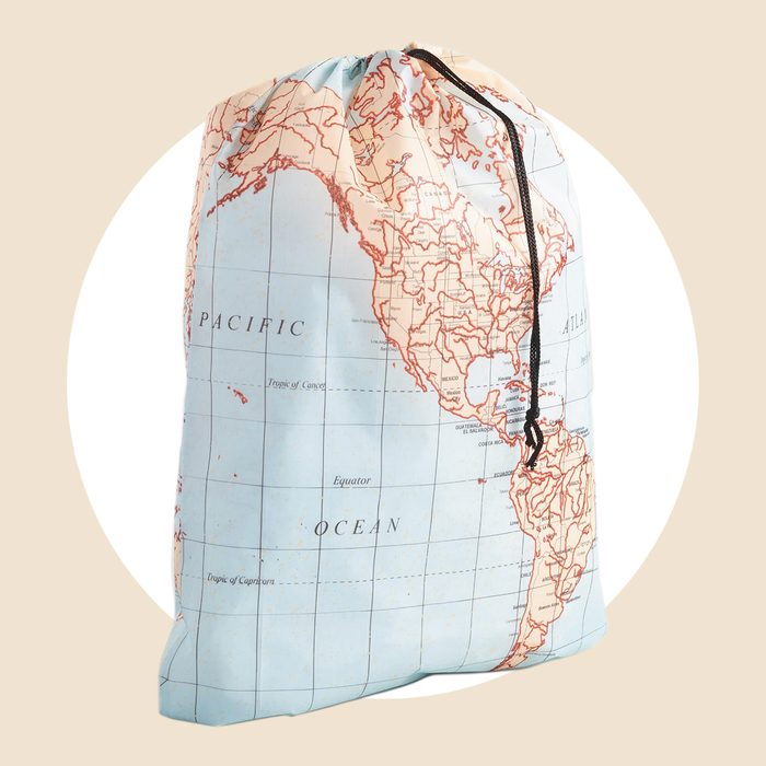 World Map Laundry Bag