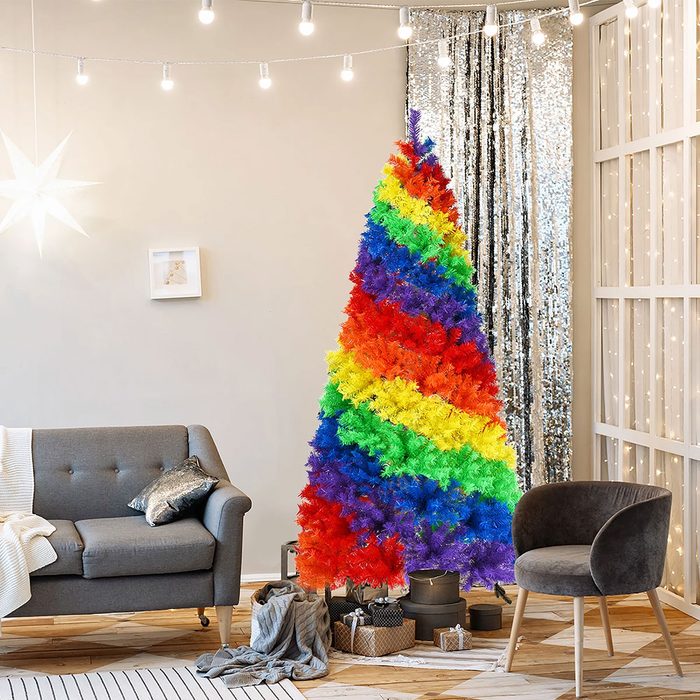 Colorful Rainbow Full Fir Christmas Tree 