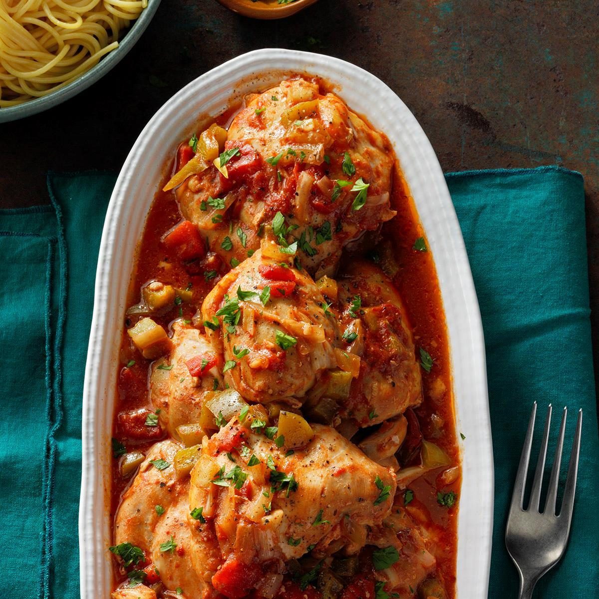 Pressure-Cooker Garden Chicken Cacciatore