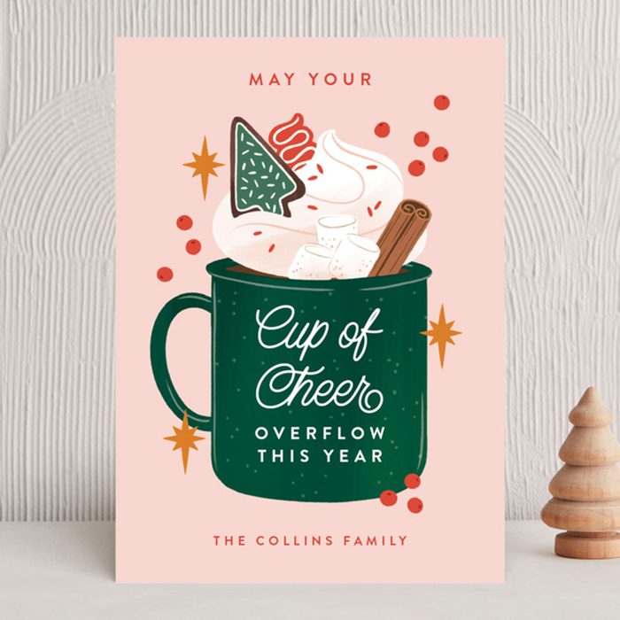 Minted Cup Of Cheer Card