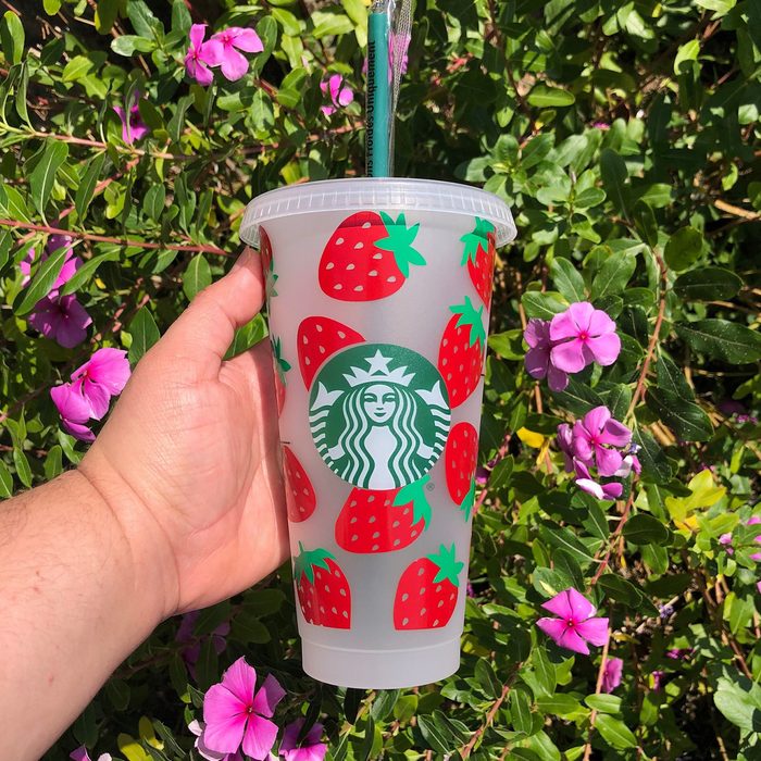 decorated starbucks cups