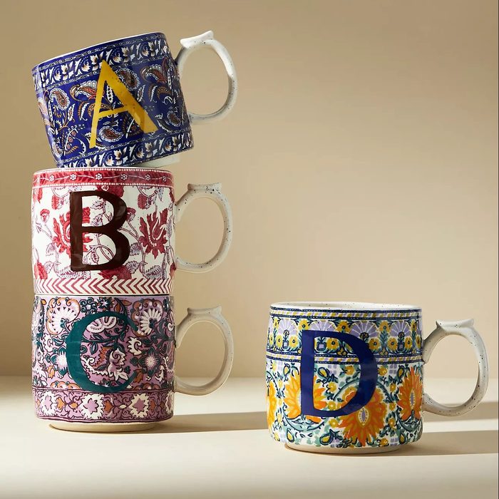 Blockprinted Monogram Mug Ecomm Via Anthropologie.com