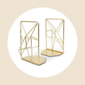 Bookends Pair Of Gold Modern Simple