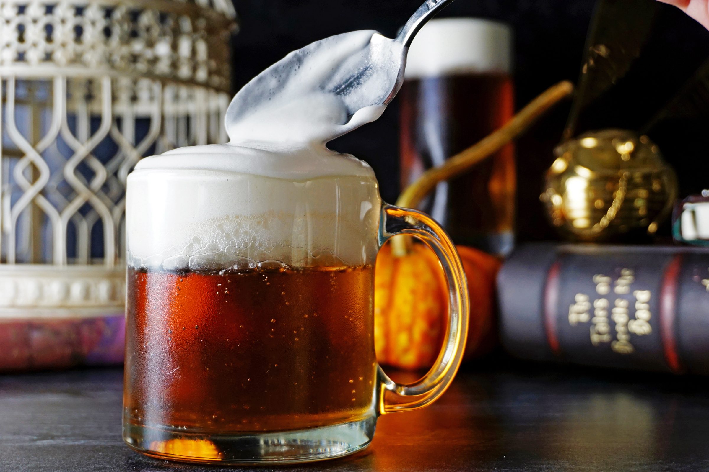 Butterbeer with whipped topping