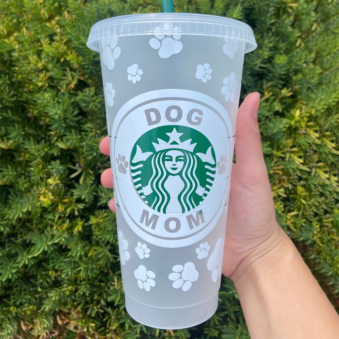 Dog Mom print Starbucks Tumbler