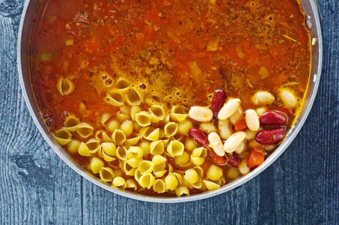 Olive Garden Minestrone beans and pasta