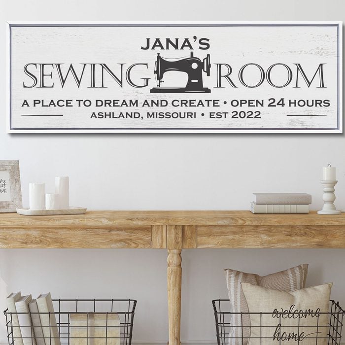 Custom Sewing Room Sign