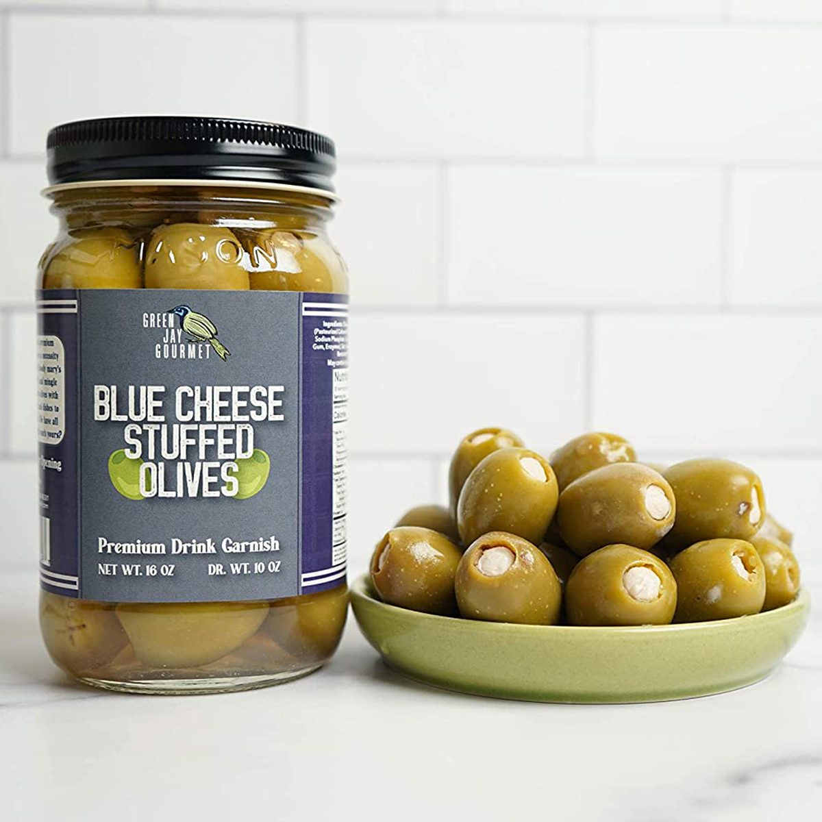 Green Jay Gourmet Blue Cheese Stuffed Olives Ecomm Amazon.com