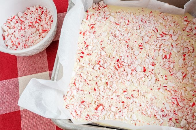 Peppermint candy topping