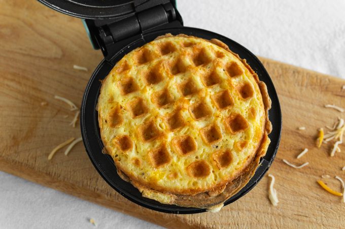 Cooked Chaffle In Waffle Maker