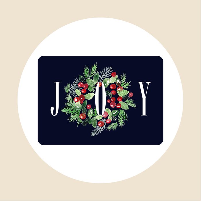 Joy Wreath Kitchen Mat