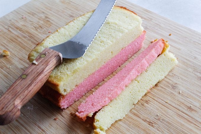 Battenberg Cake cake slices