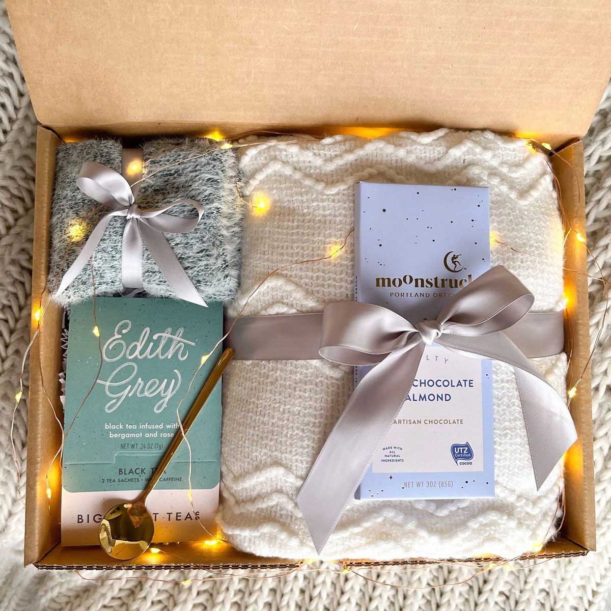 A Gift box with blanket