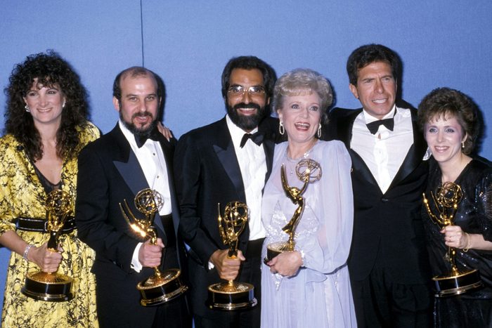 Betty White and the writers of "Golden Girls" during 38th Annual Primetime Emmy Awards