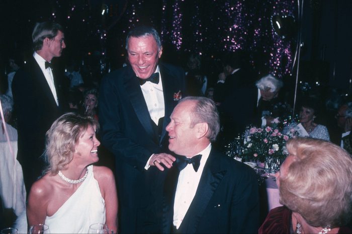Angie Dickinson, Frank Sinatra, President Gerald Ford and Barbara Sinatra (Photo by Ron Galella/Ron Galella Collection via Getty Images)