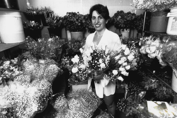 Valentines Day Preview... Barbara Pollak of Pearsons florist in Darlinghurst prepares flowers for valentines day.
