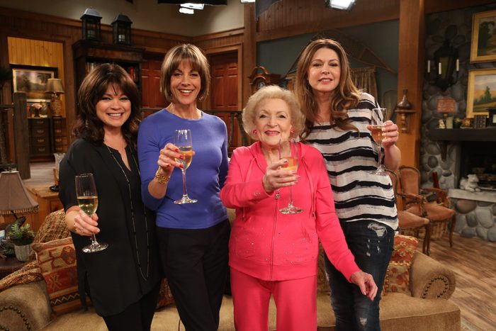 betty white at the cbs studio center for hot in cleveland