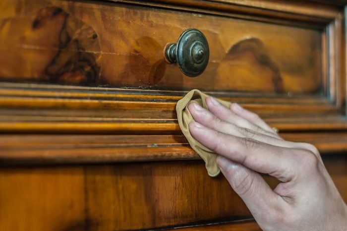 Polishing Antique wood furniture