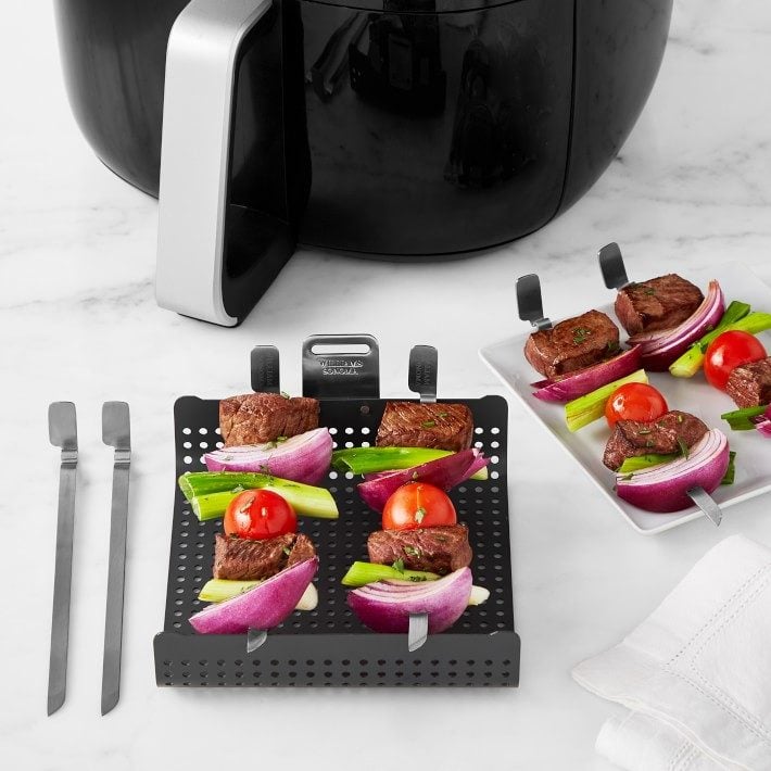 Air Fryer Rack for Ninja Dual Air Fryer with Air Fryer Magnetic Cheat Sheet Air  Fryer Accessories for Ninja Foodi 