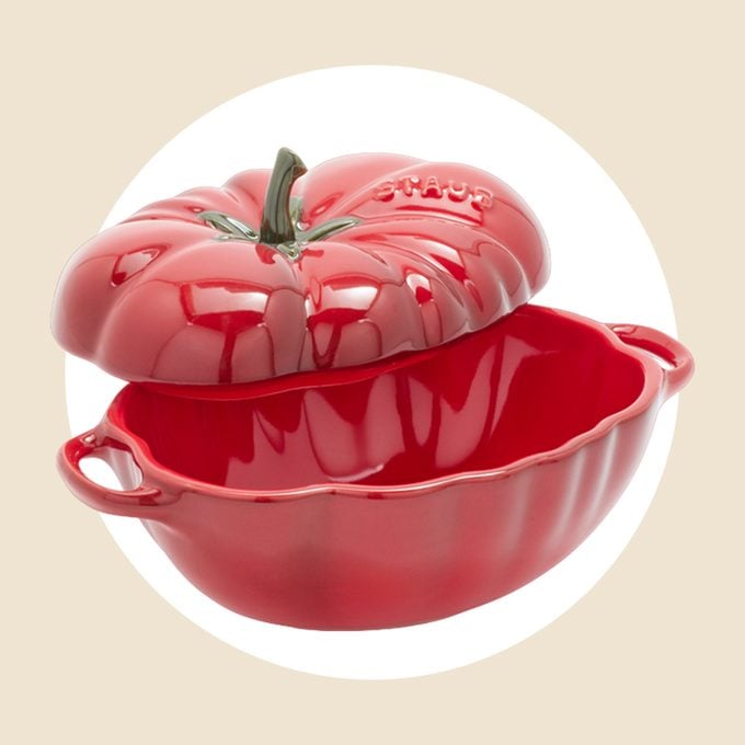 Staub Tomato Mini Stoneware Cocotte