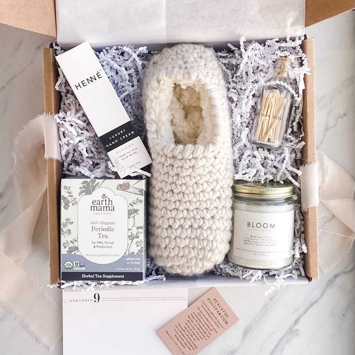The Peaceful Postpartum New Mom Gift Box Ecomm Nurtured9.com