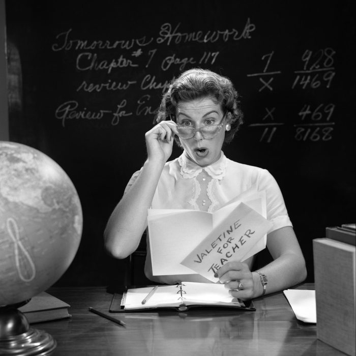 1950s School Teacher At...