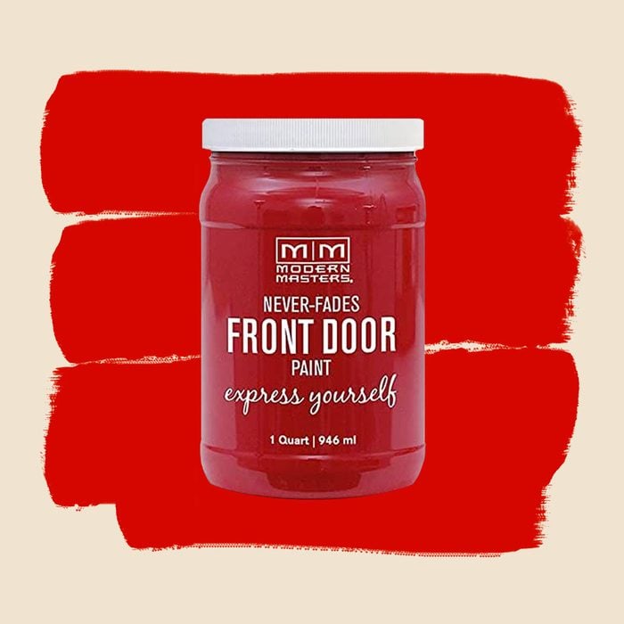 1 Qt Modern Masters Ambitious Red Front Door Paint