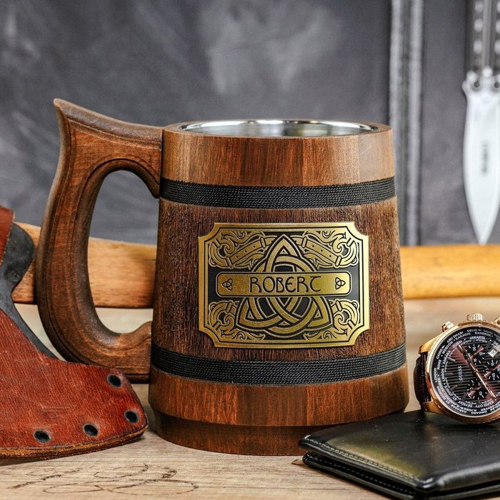 Personalized Irish Wooden Mug