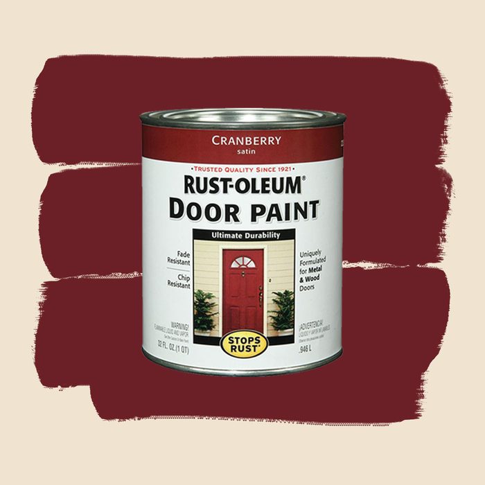 20 Beautiful Front Door Colors That Will Invite You In - Cranberry Paint Color For Front Door