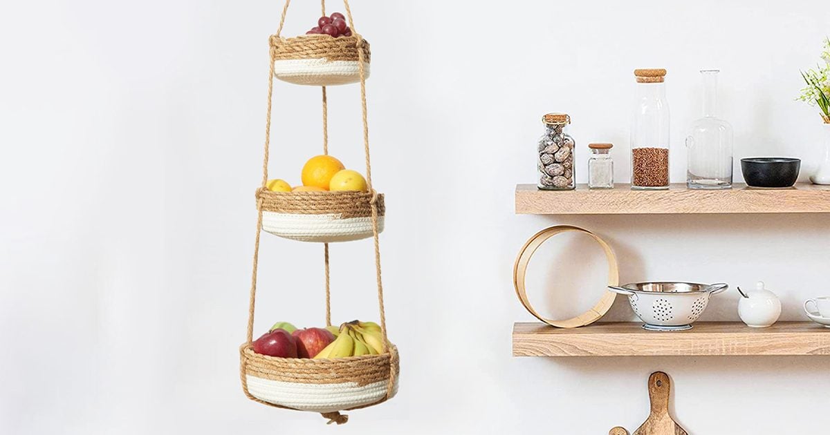 A Hanging Fruit Basket Is the Space-Saving Kitchen Item You Need