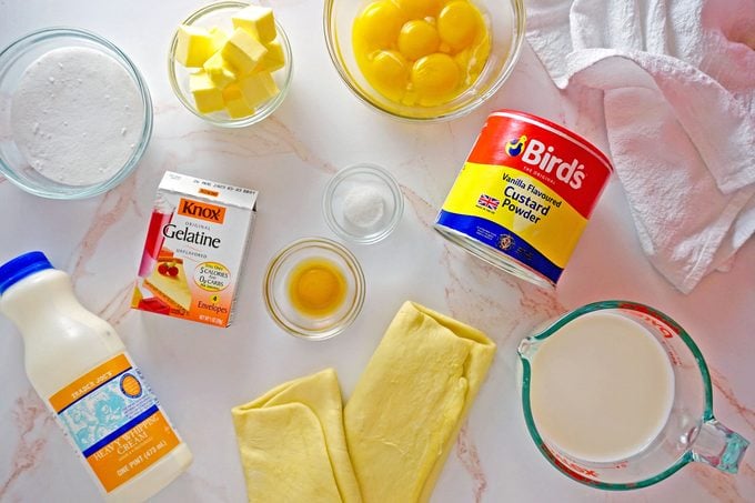 Custard Slice ingredients