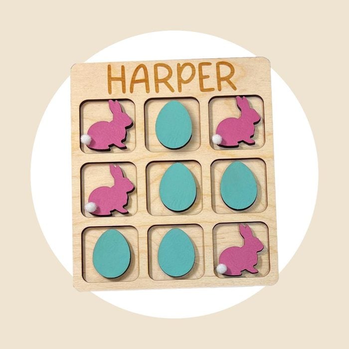 Personalized Easter Tic Tac Toe 