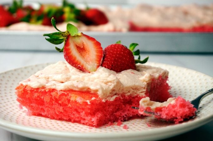 Strawberry Texas Sheet Cake