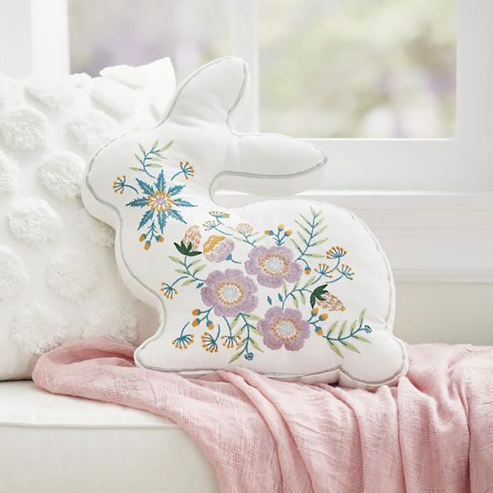 Embroidered Bunny Pillow Ecomm Via Grandinroad