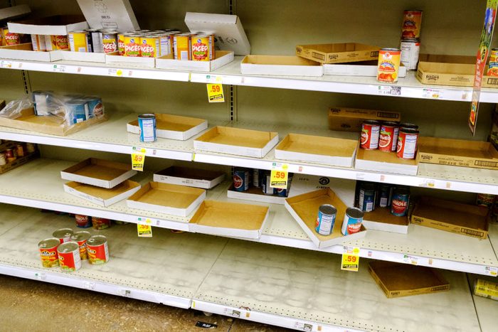 grocery store shortage of canned goods
