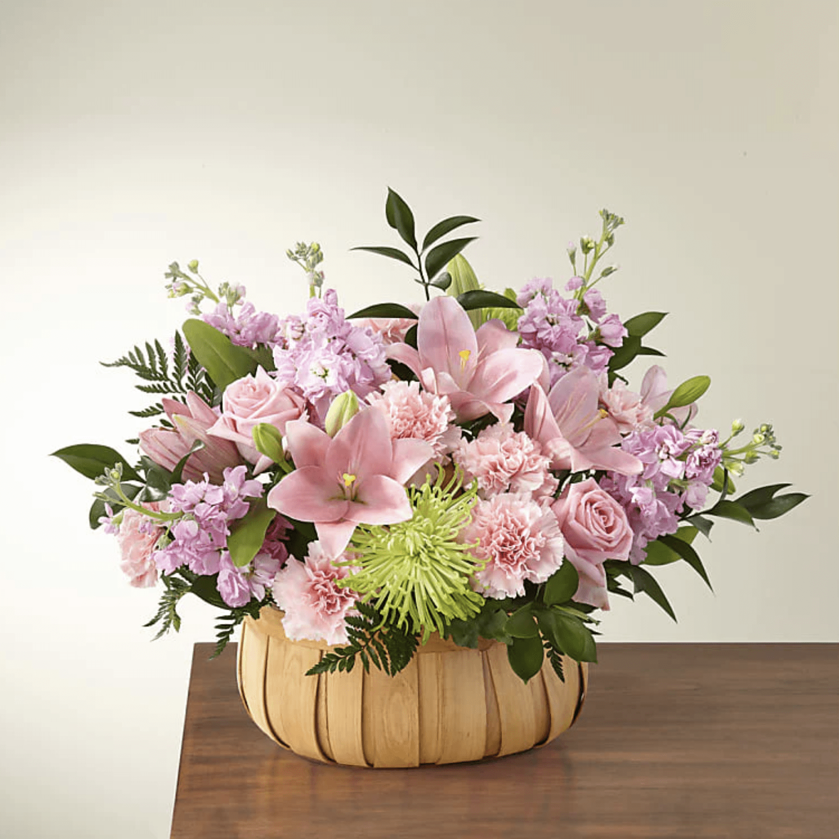 Lily And Chrysanthemum Arrangement Ecomm Via Ftd