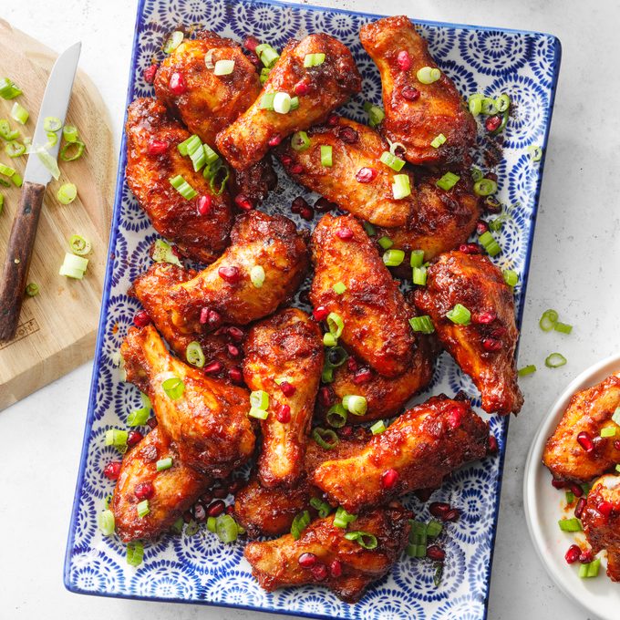 Pomegranate Bbq Chicken Wings 