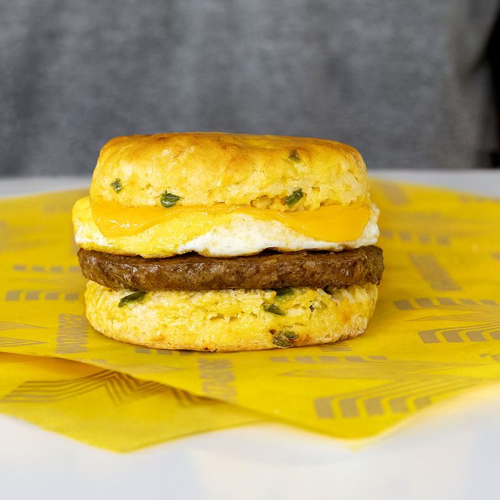 Jalapeño Cheddar Biscuit With Sausage Courtesy Whataburger