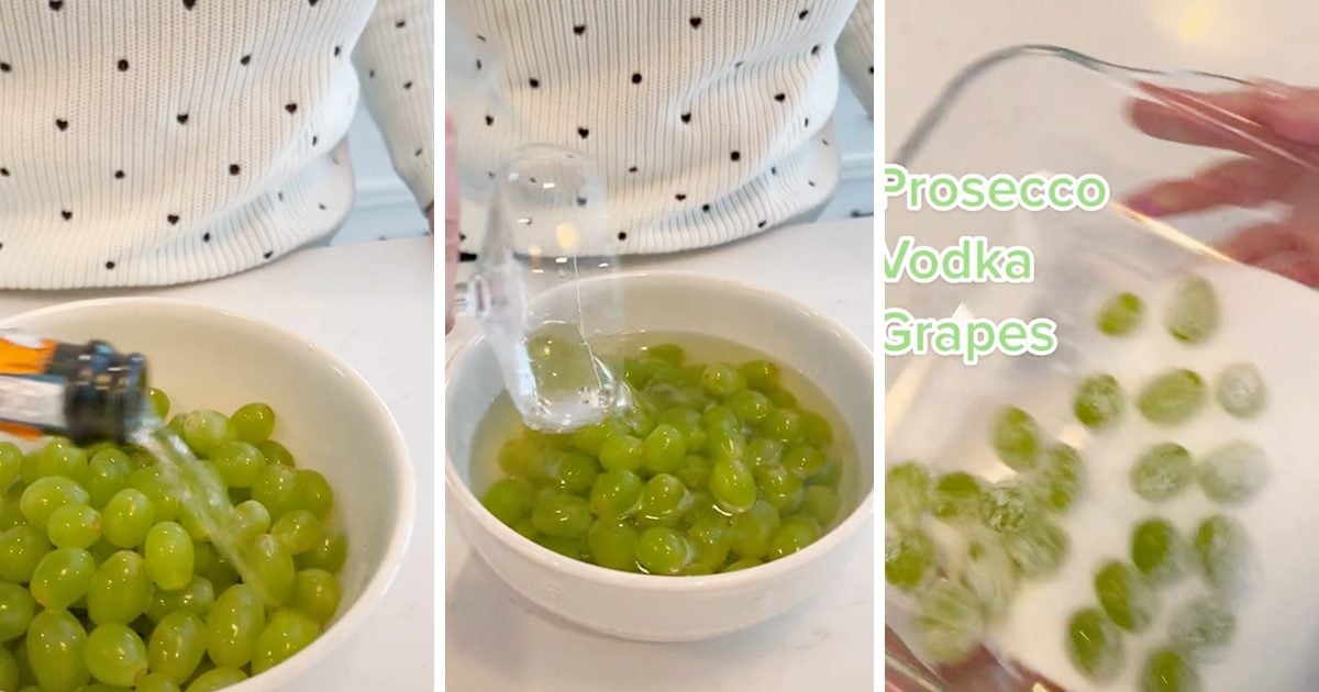 Prosecco Vodka Grapes Are Our NEW Favorite Way to Eat Grapes (Here's How to Make Them!)