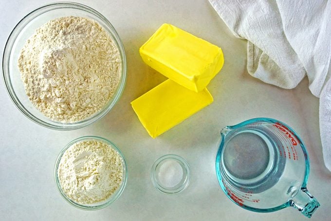 Homemade Puff Pastry ingredients