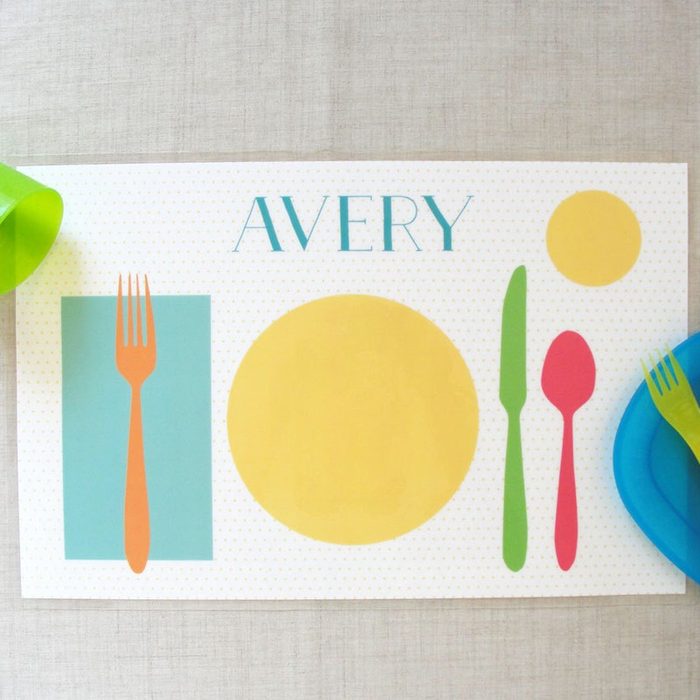 Learn To Set The Table Placemat Ecomm Via Etsy.com